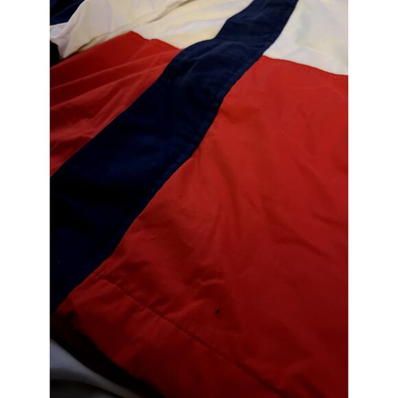 Speedo America Flag Windbreaker Jacket Red, White, and Blue Hooded Size Large - Picture 7 of 11